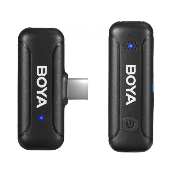 Boya 2.4GHZ Wireless Microphone System Compatible With Type-C Devices Boya 2.4GHZ Wireless Microphone System Compatible With Type-C Devices